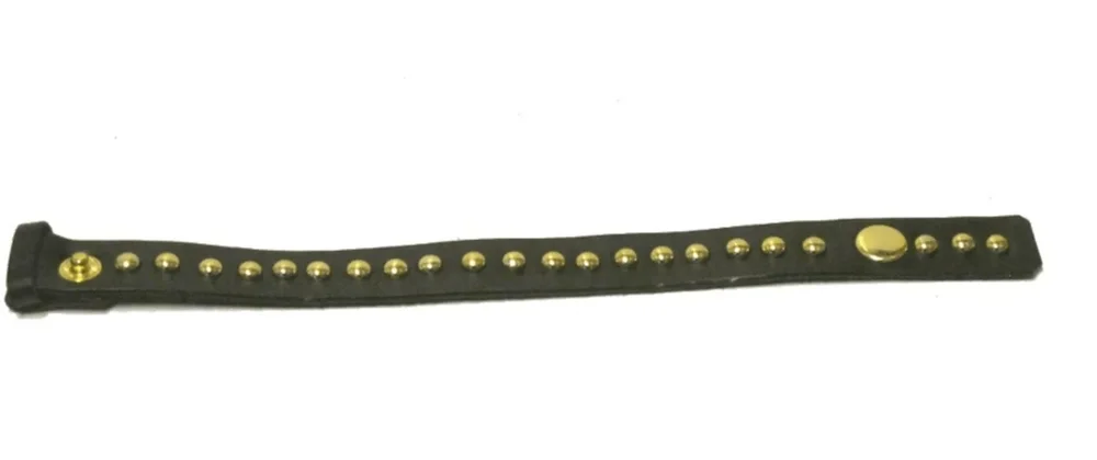 Läderarmband med runda nitar - Bild 2