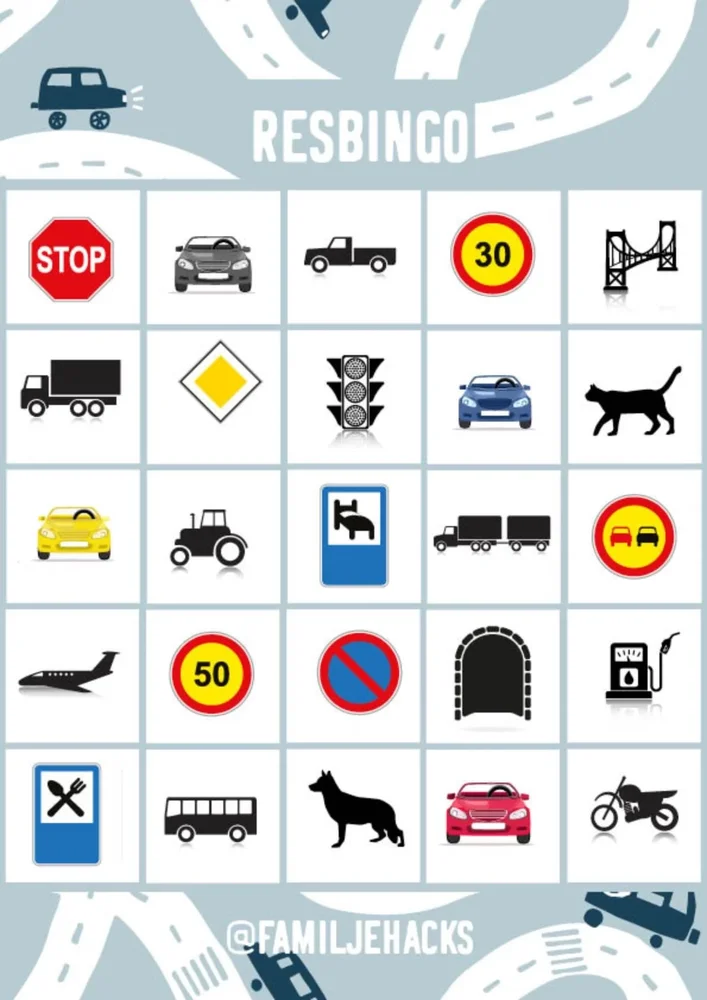 Bingo: Resa Bingo: Resa