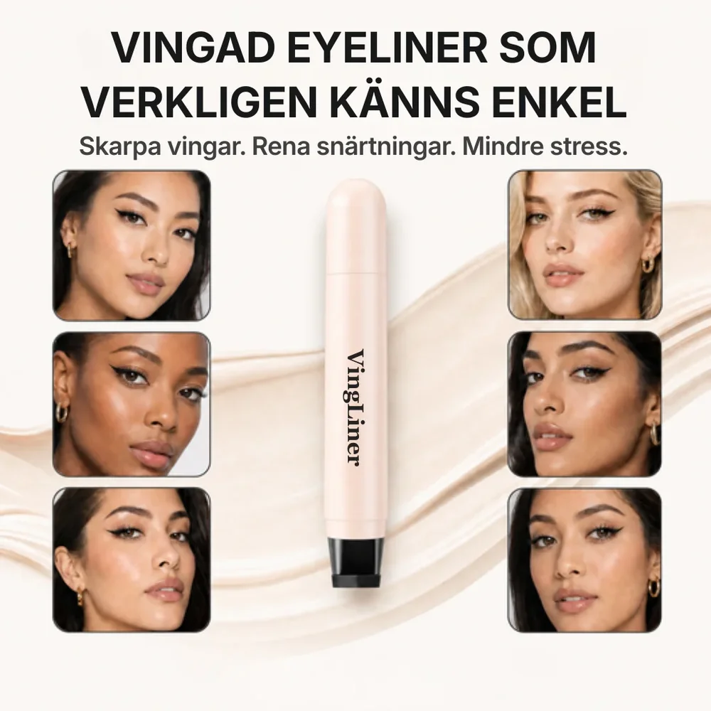 VingLiner® Koreansk eyeliner-stämpel för perfekta vingar | Skapa perfekta vingar på några sekunder – skarpa, intensiva och vackert definierade hela dagen - Bild 1