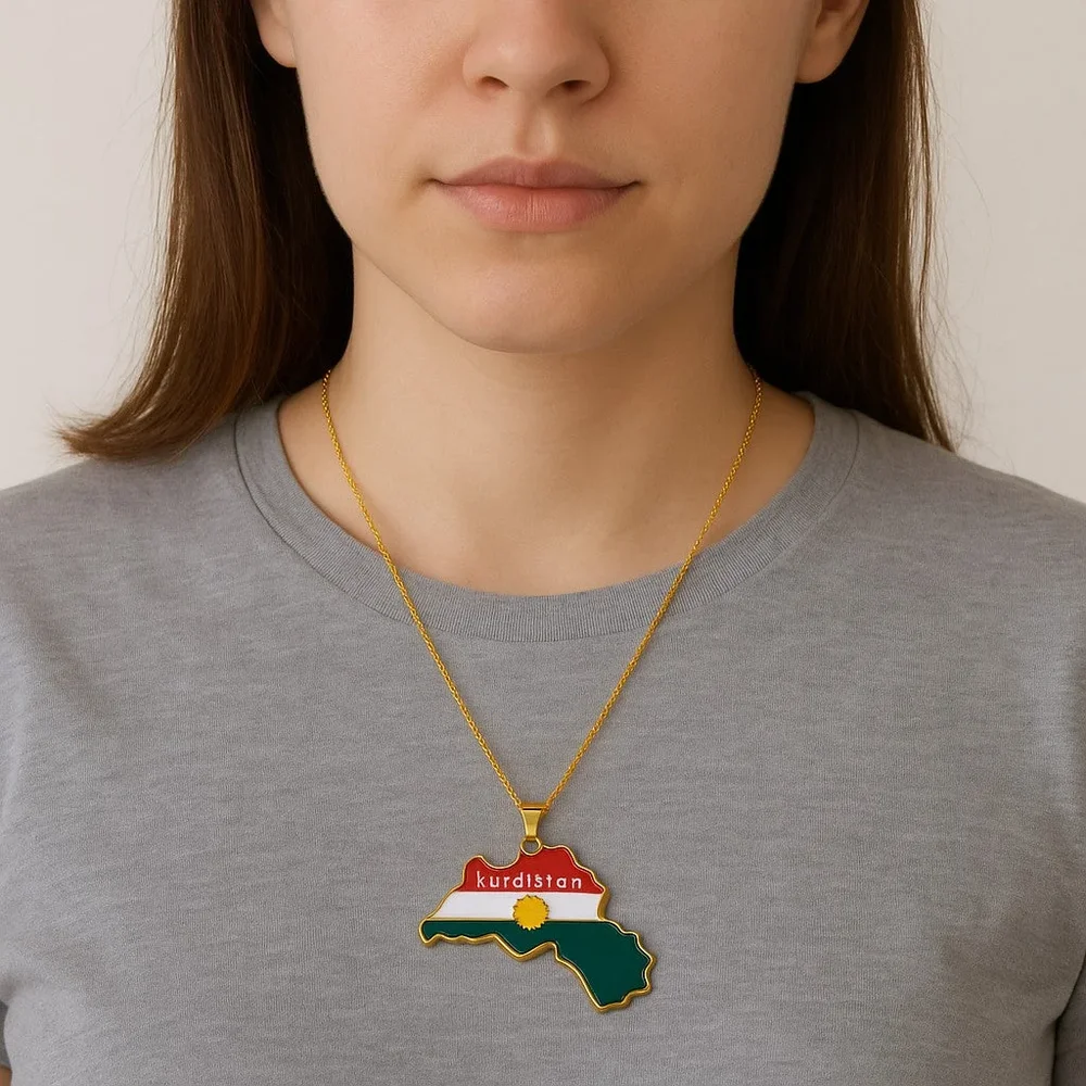 Halsband Kurdistan – Guldfärgat - Bild 3