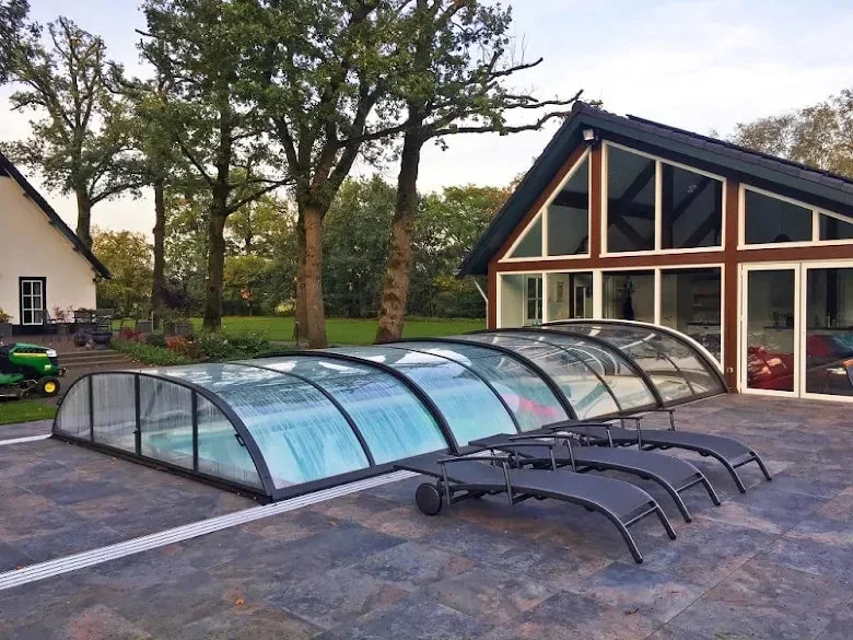 Pooltak Novara C Klarplast Antracit 8,55x4,50m - Bild 2