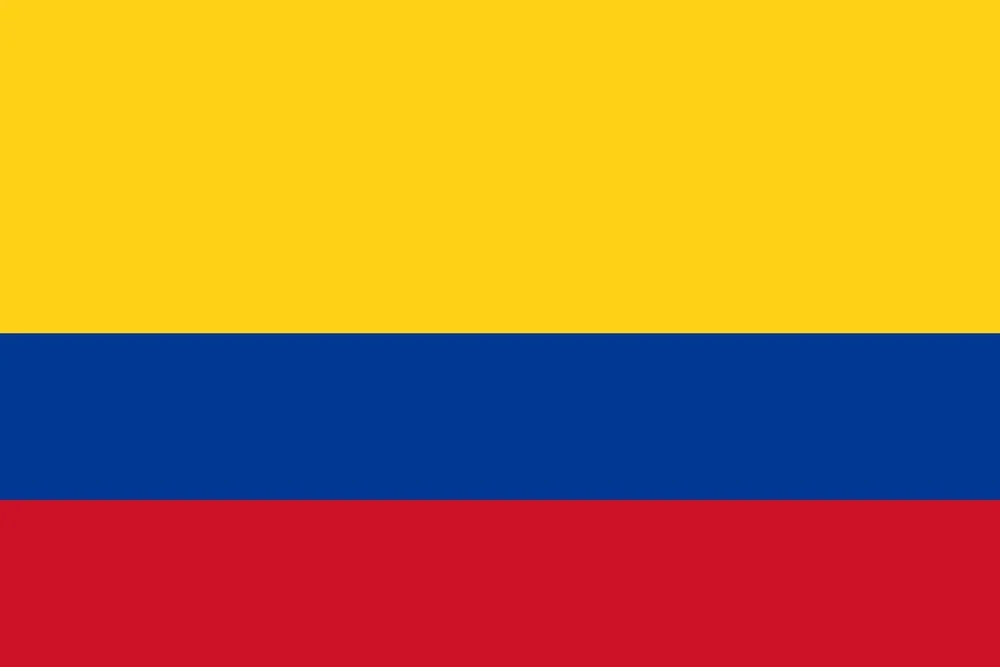 Colombia flagga