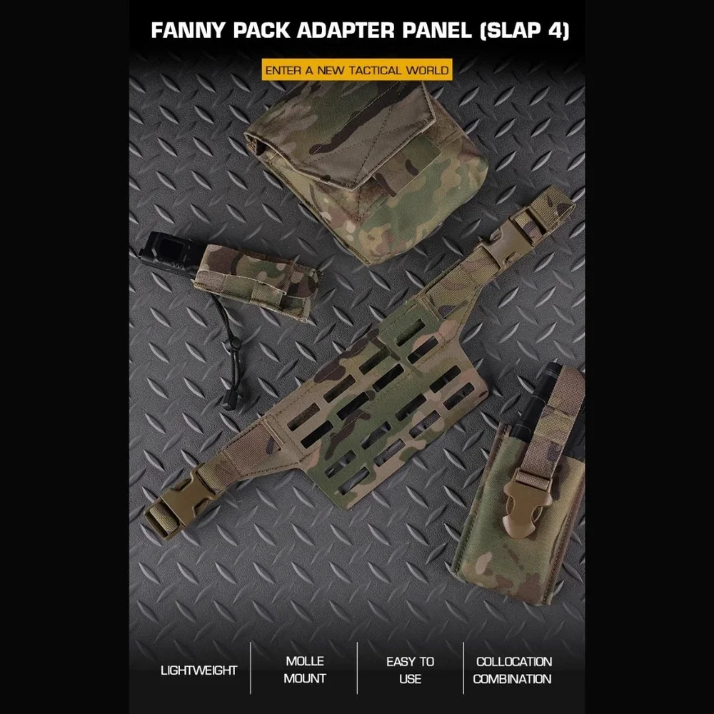 WST Fanny Pack MOLLE Adapter Panel, Small (4 Rows) - Bild 2