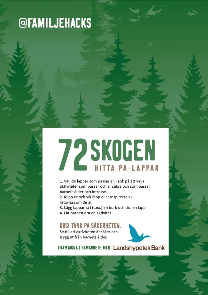 Hitta på-lappar: Skogen Hitta på-lappar: Skogen