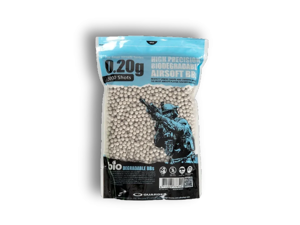 Guarder Bio BB 6mm 0,20g – 5000 stk. Guarder Bio BB 6mm 0,20g – 5000 stk.