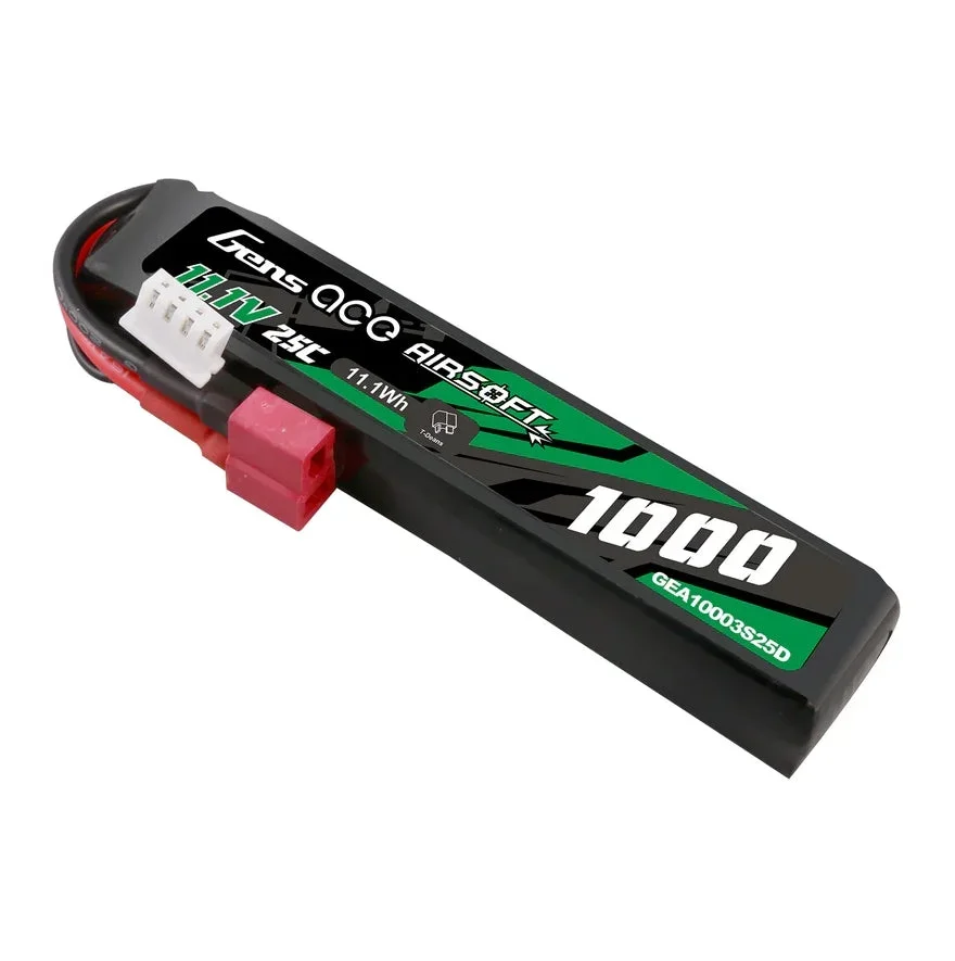 Gens ACE LiPo Batteri 11,1V 1000mAh 25C - Buffer Stick T-Dean - Bild 3