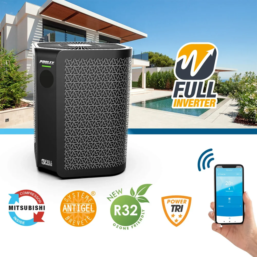 Poolex Vertigo Fi 2 – Full Inverter Poolvärmepump med Vertikal Ventilation - Bild 2