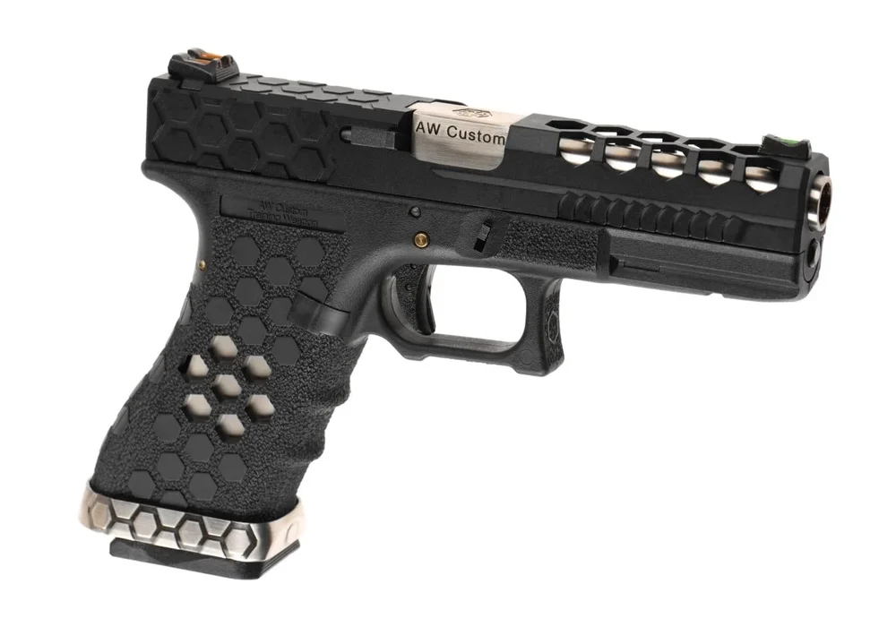 AW Custom VX0201 Hex Cut Full Metal GBB – Black AW Custom VX0201 Hex Cut Full Metal GBB – Black