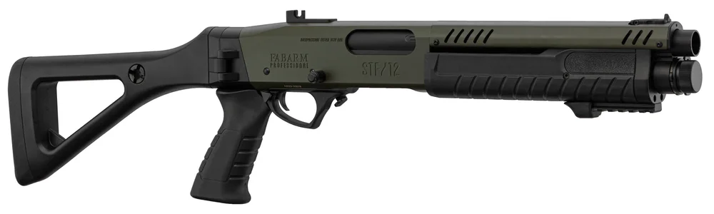 FABARM STF12 Initial gasdrevet pumpgun-replika – oliven FABARM STF12 Initial gasdrevet pumpgun-replika – oliven