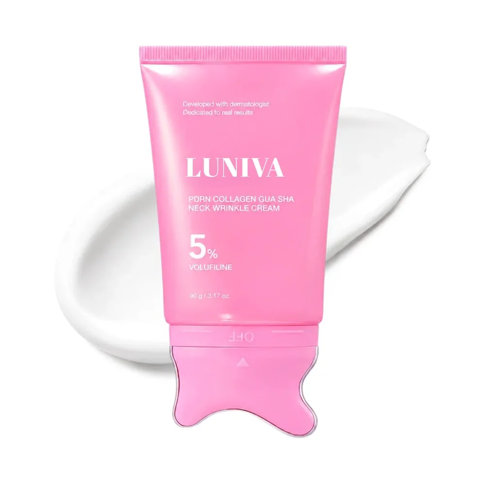 Luniva® | PDRN-kollagen Gua Sha-kräm mot rynkor i ansikte och hals - Bild 1