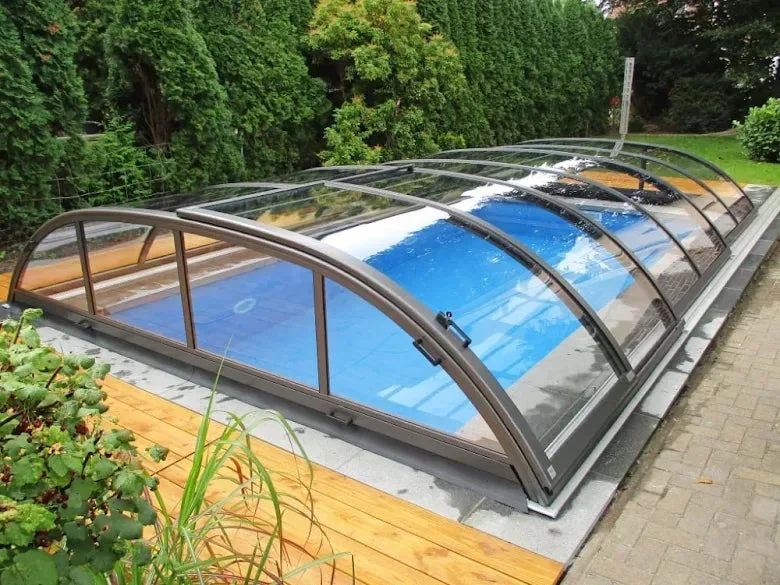 Pooltak Novara A Klarplast Antracit 6,42x3,25m - Bild 1