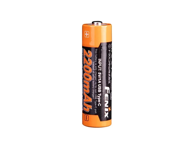 Fenix ARB-L14-2200U Genopladeligt AA-Batteri 1,5V 2200mAh med USB-C - Bild 2