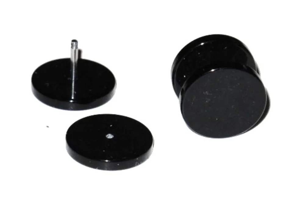 Fake Plugg - Svart 10 mm/ett par - Bild 2