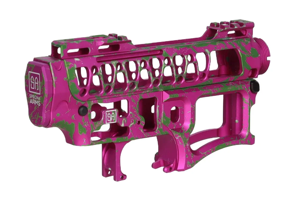 Specna Arms x Mancraft CNC Speedsoft Splash Anodised kit for M4/M16 replicas Violet - Bild 3