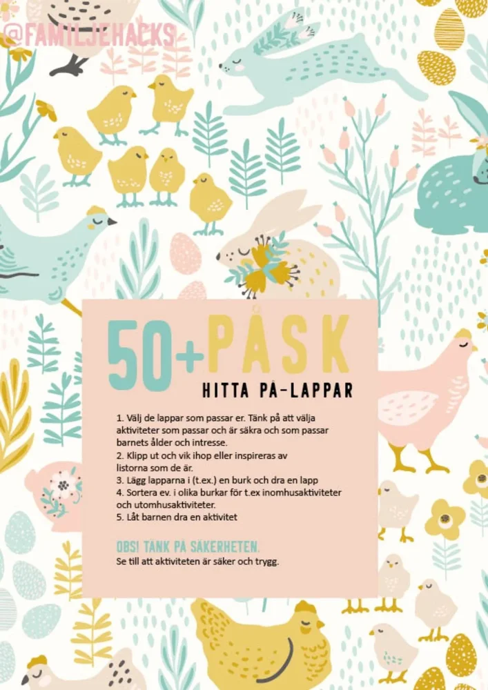 Hitta på-lappar: Påsk Hitta på-lappar: Påsk