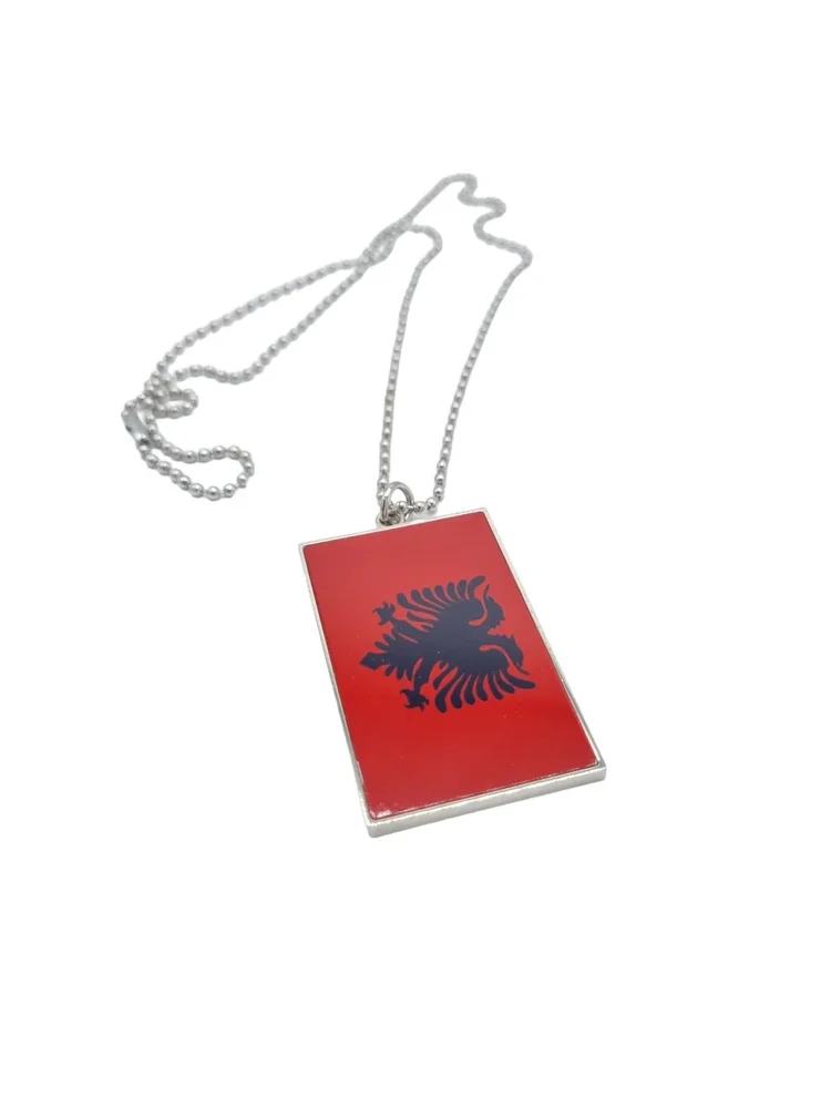 Albaniens flagga halsband - Bild 2