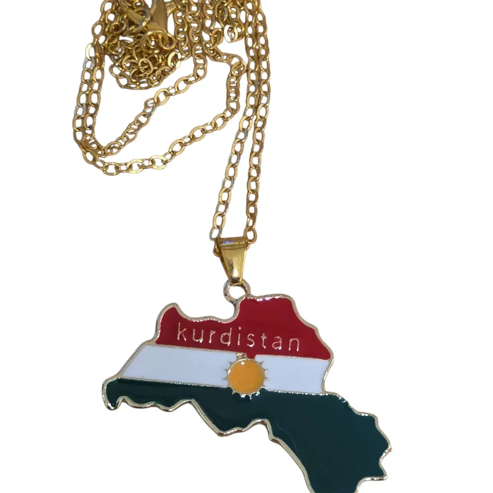 Halsband Kurdistan – Guldfärgat - Bild 1