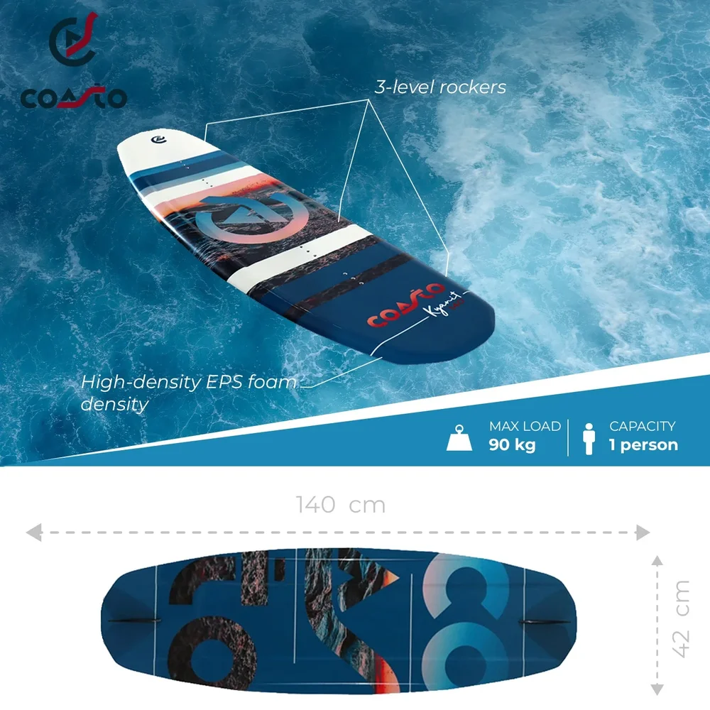 Wakeboard Coasto Kyanit 140 – mångsidig och lättkörd wakeboard - Bild 2