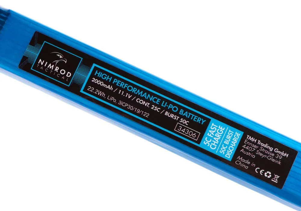 Nimrod LiPo 11.1V 2000mAh 25C Split Type T-Plug - Bild 3
