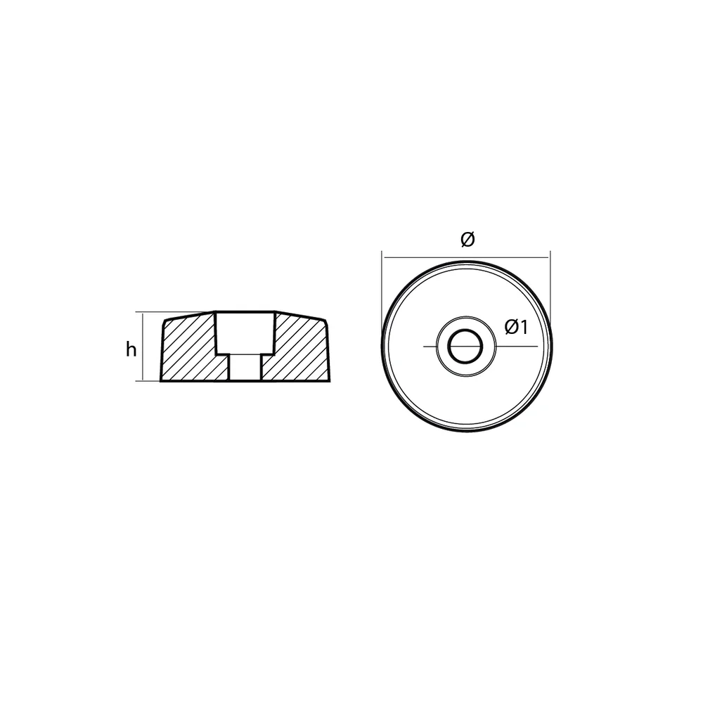 Zinkanod Flex o fold propeller, DIA: 32mmx13mm/1,26x0,51in, #114, Rff205 - Bild 2