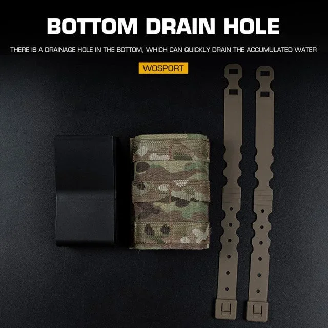 Fast Type Single 7.62 Magasin Pouch Til AK - Sort Multicam - Bild 3