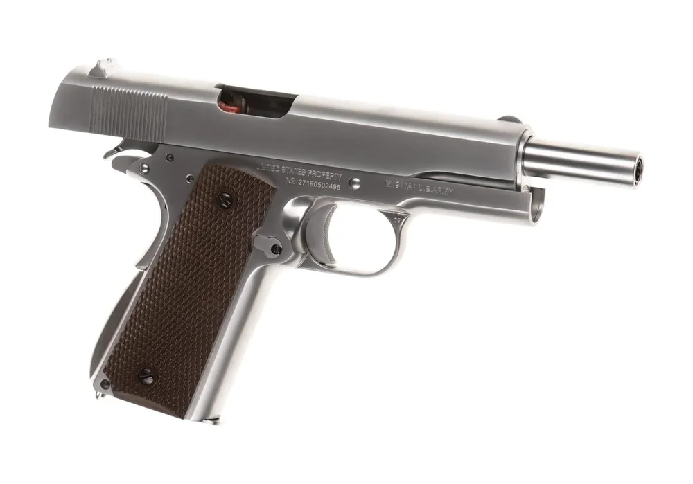 WE Colt M1911 Full Metal GBB - Silver - Bild 3