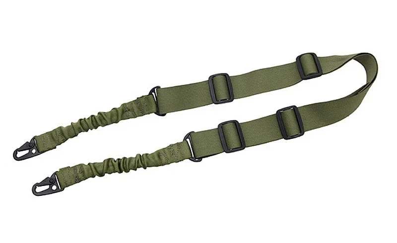 Taktisk bungee-våbensling, 2-punkt – oliven Taktisk bungee-våbensling, 2-punkt – oliven