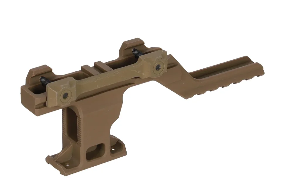Specna Arms high mount for T1/T2 red dot sights and PEQ/NGAL devices Tan - Bild 3
