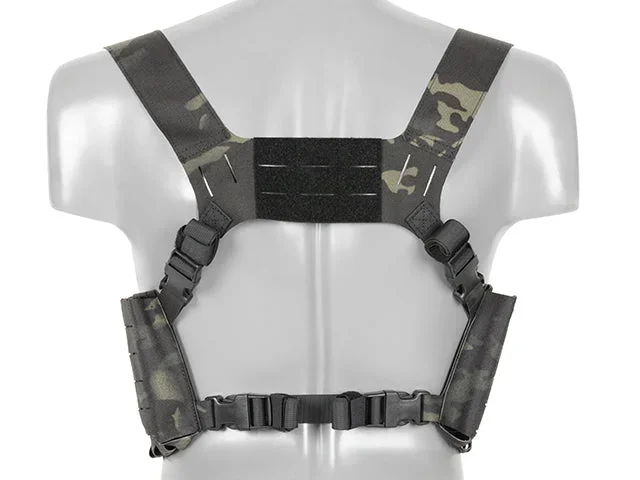 Chest Rig med to lommer til 6 AR/AK-magasiner, laser-cut – Multicam Black - Bild 2