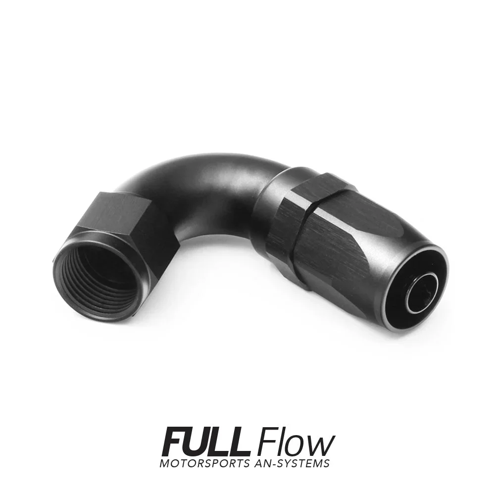 Full Flow AN Hose End Fitting 120 Degree AN-8 Full Flow AN Hose End Fitting 120 Degree AN-8