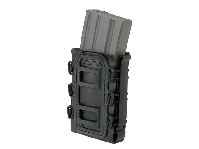 Soft shell riffelmagasinlomme til 5,56 med MOLLE-clips – sort - Bild 2