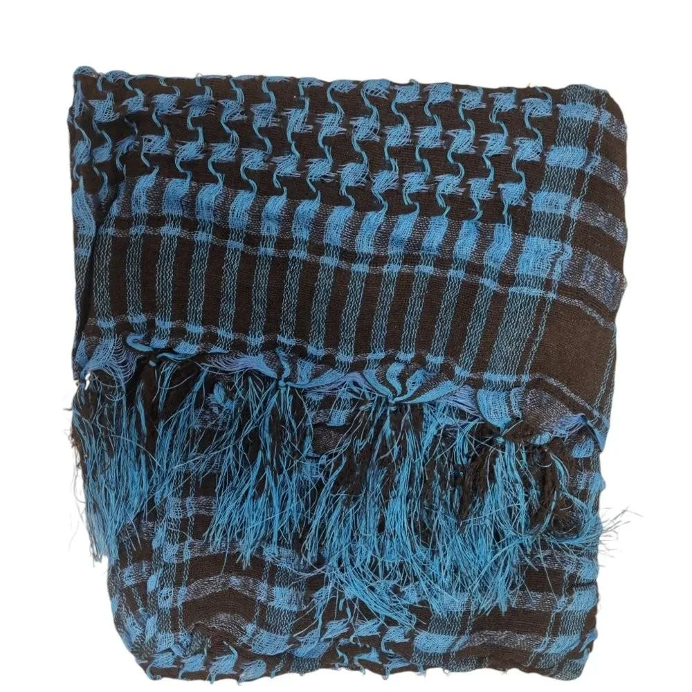 Palestinasjal - Turkos och svart - scarf - Bild 1