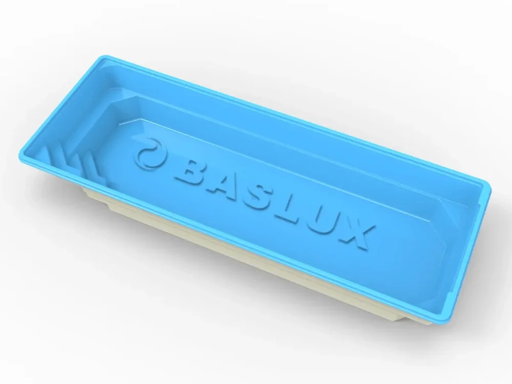 Glasfiberpool BORA-BORA 10,00m x 3,75m x 1,50m - Bild 3