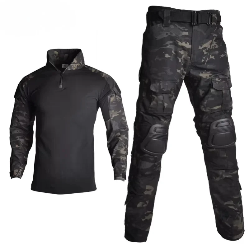 Militær Skjorte & Bukser – Sort Multicam Militær Skjorte & Bukser – Sort Multicam