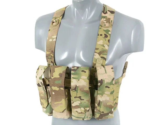 Chest Rig med AR/AK-lommer, laser-cut – Multicam - Bild 2