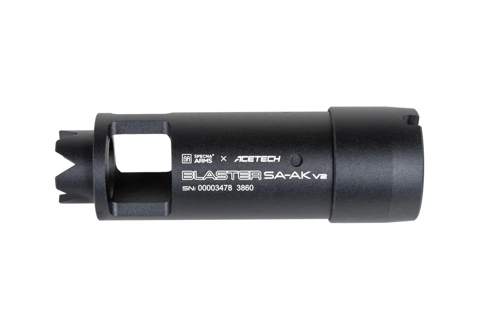 Tracer Specna Arms x AceTech Blaster SA-AK v2 suppressor Black - Bild 3