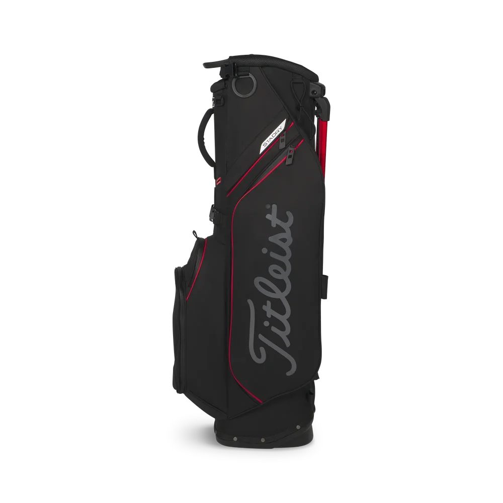 Titleist Players S4 STADRY Vattentät golfbag - Black/Red/Graphite - Bild 2