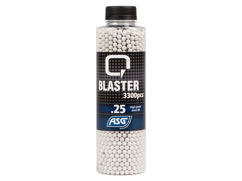 Q Blaster, 0.25g, airsoft BB, 3300 stk. flaske - Bild 1