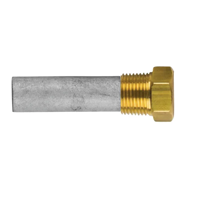 Yanmar anod,motor, Ø12,5 L.30 komplett med mässingsplugg th.3/8'' gas conico (bspt) - Bild 1