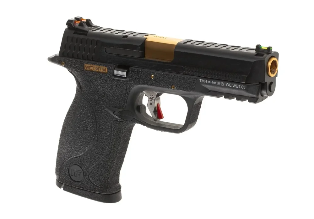 WE WET-05 BK Gold Barrel Metal Version GBB – Black WE WET-05 BK Gold Barrel Metal Version GBB – Black