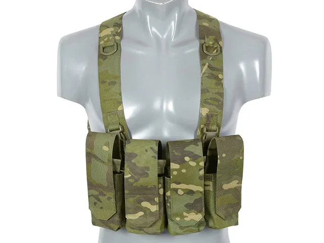 Chest Rig med AR/AK-lommer, laser-cut – Multicam Tropic Chest Rig med AR/AK-lommer, laser-cut – Multicam Tropic