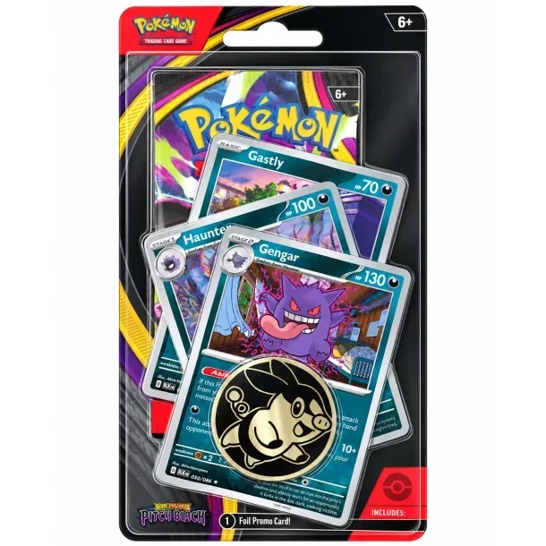 Pokémon Mega Evolution: Pitch Black Checklane Blister – Assorteret (3 varianter) Pokémon Mega Evolution: Pitch Black Checklane Blister – Assorteret (3 varianter)