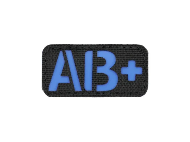 Blodtype-patch AB+, laser-cut Blodtype-patch AB+, laser-cut