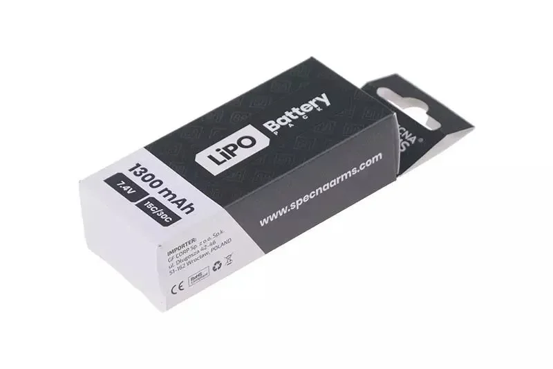 LiPo 7,4V 1300mAh 15/30C Battery - Bild 2