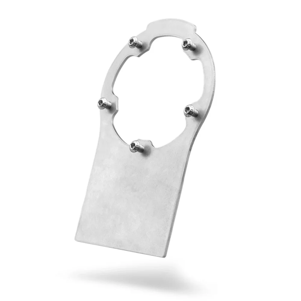 Steel mounting bracket for Remote Fill Cap, with M6 bolts Steel mounting bracket for Remote Fill Cap, with M6 bolts