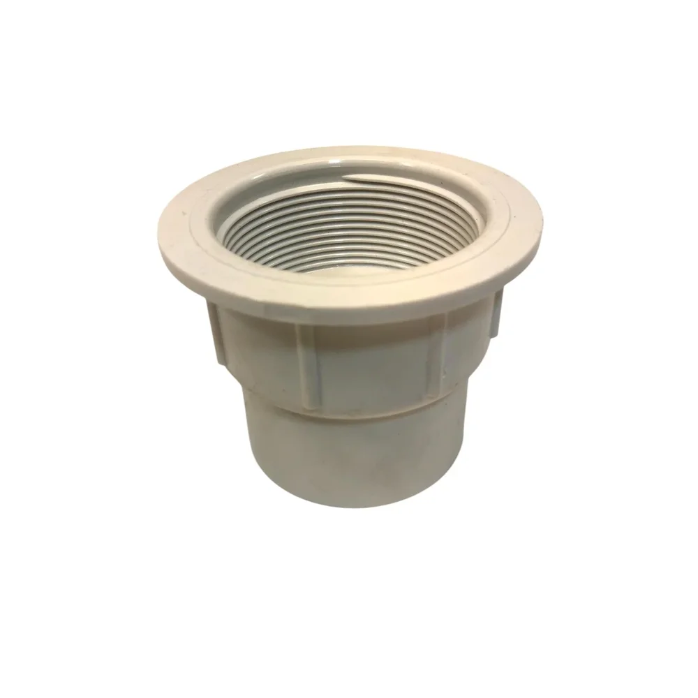 Mutter till Inlopp pool för glasfiber, 2" gänga - 50mm lim - Bild 1
