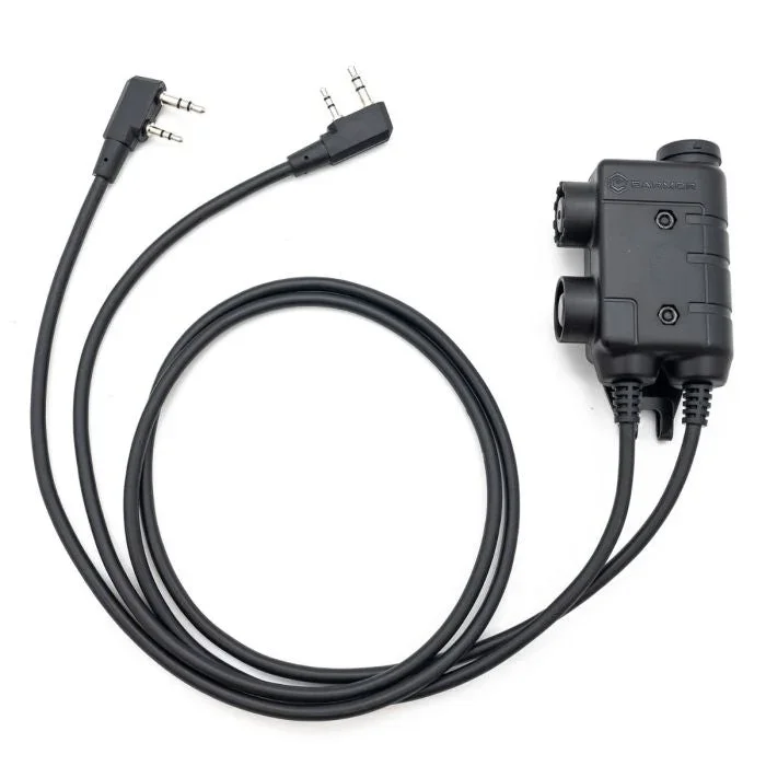 M56 DUALCOMM PTT, Kenwood / Baofeng 2-pin Connector M56 DUALCOMM PTT, Kenwood / Baofeng 2-pin Connector