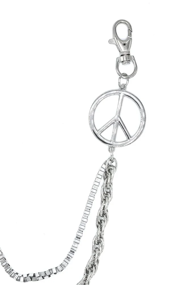 Silverfärgad byxkedja Peace - Bild 2