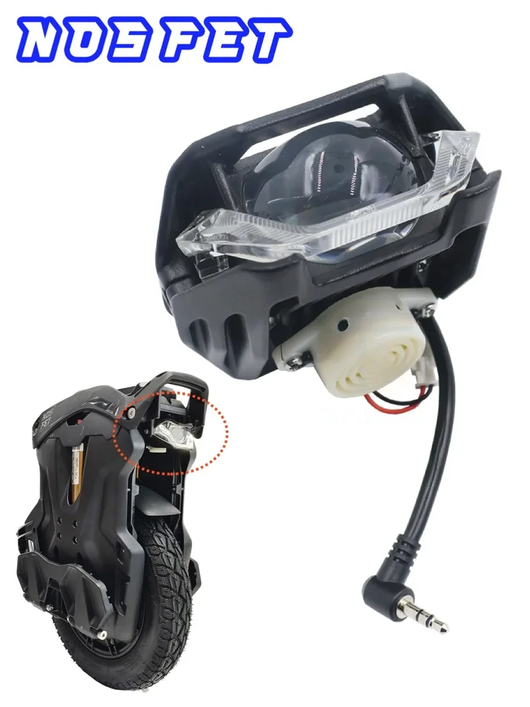 NOSFET AERO Unicycle Headlight Set with Buzzer Front Light Kit - Bild 1