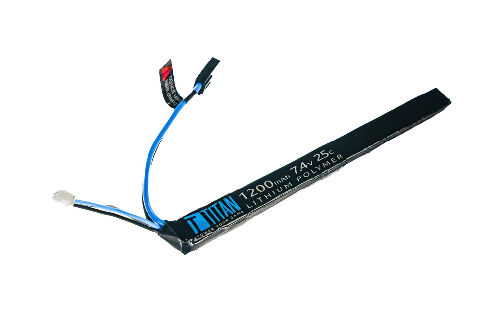 TITAN Li-Po Batteri 7.4V 1200mAh 25C – Stick (AK) Small Tamiya - Bild 2
